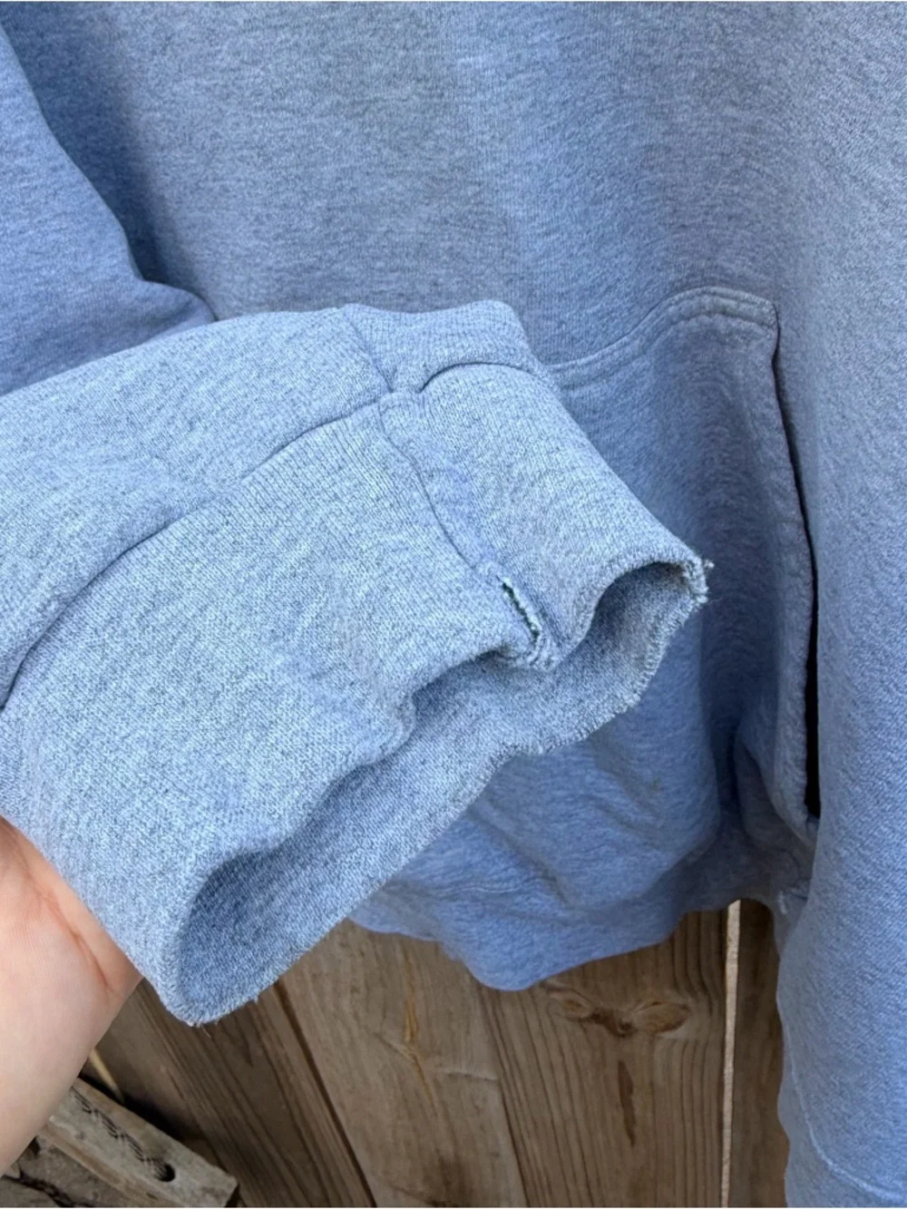 Vintage Nike Gray Center Swoosh Hoodie Size XL